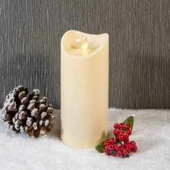 Budget 🔔 Festive Decorations 22.5cm Large Magic Moving Realistic Flame Candle ⭐