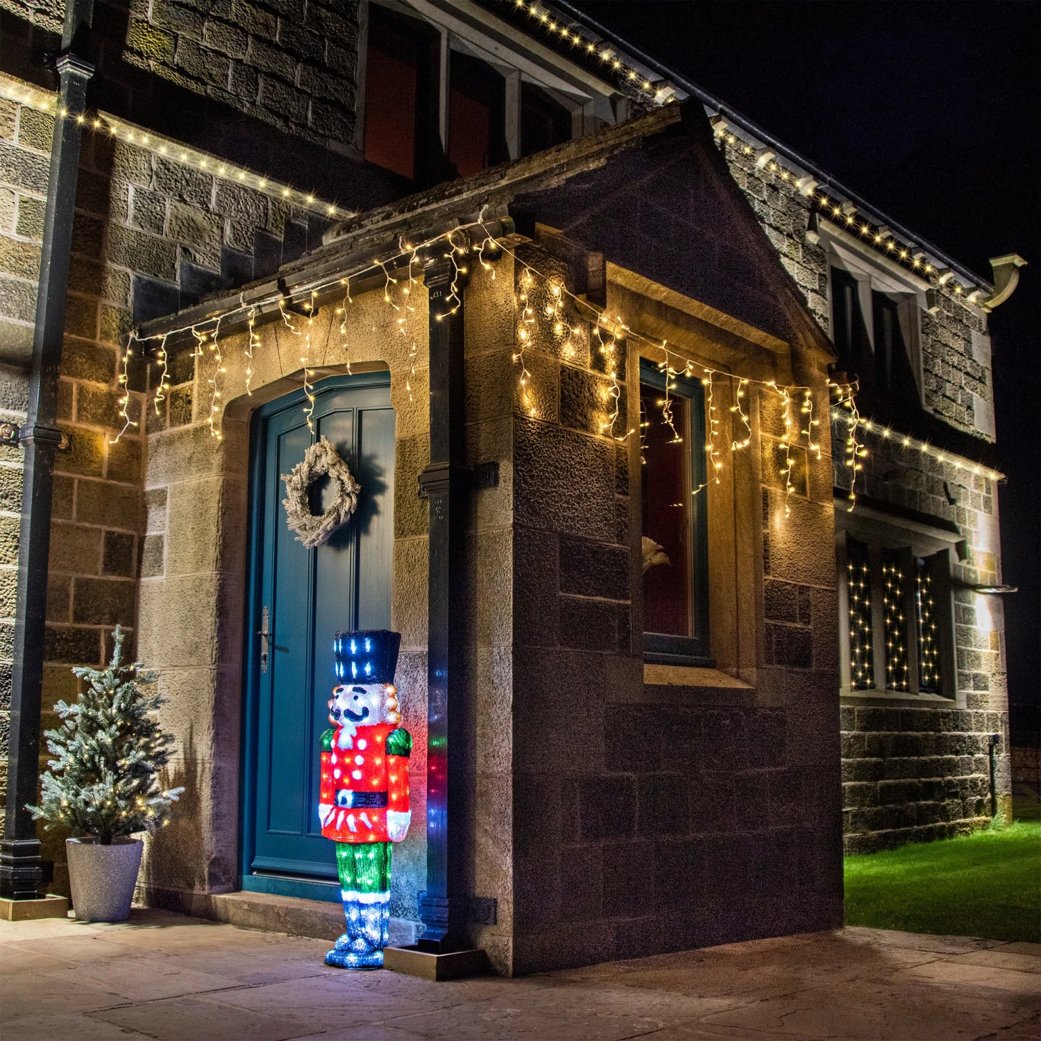 Cheap 😍 Lumineo 1.2m Acrylic 🎄 Christmas Nutcracker Lit With White 150 LEDs 😀 4 Cheap 😍 Lumineo 1.2m Acrylic 🎄 Christmas Nutcracker Lit With White 150 LEDs 😀 - Image 2