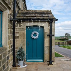 Flash Sale ???? Premier 50cm Grey Silver Fir Tipped Luxury ???? Christmas Wreath ???? 4 Flash Sale ???? Premier 50cm Grey Silver Fir Tipped Luxury ???? Christmas Wreath ???? -Konstsmide Shop 106005Wreathinsitu 1