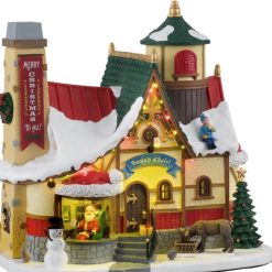 Best Sale ???? Lemax Santa’s ???? Christmas Chalet Scene ????