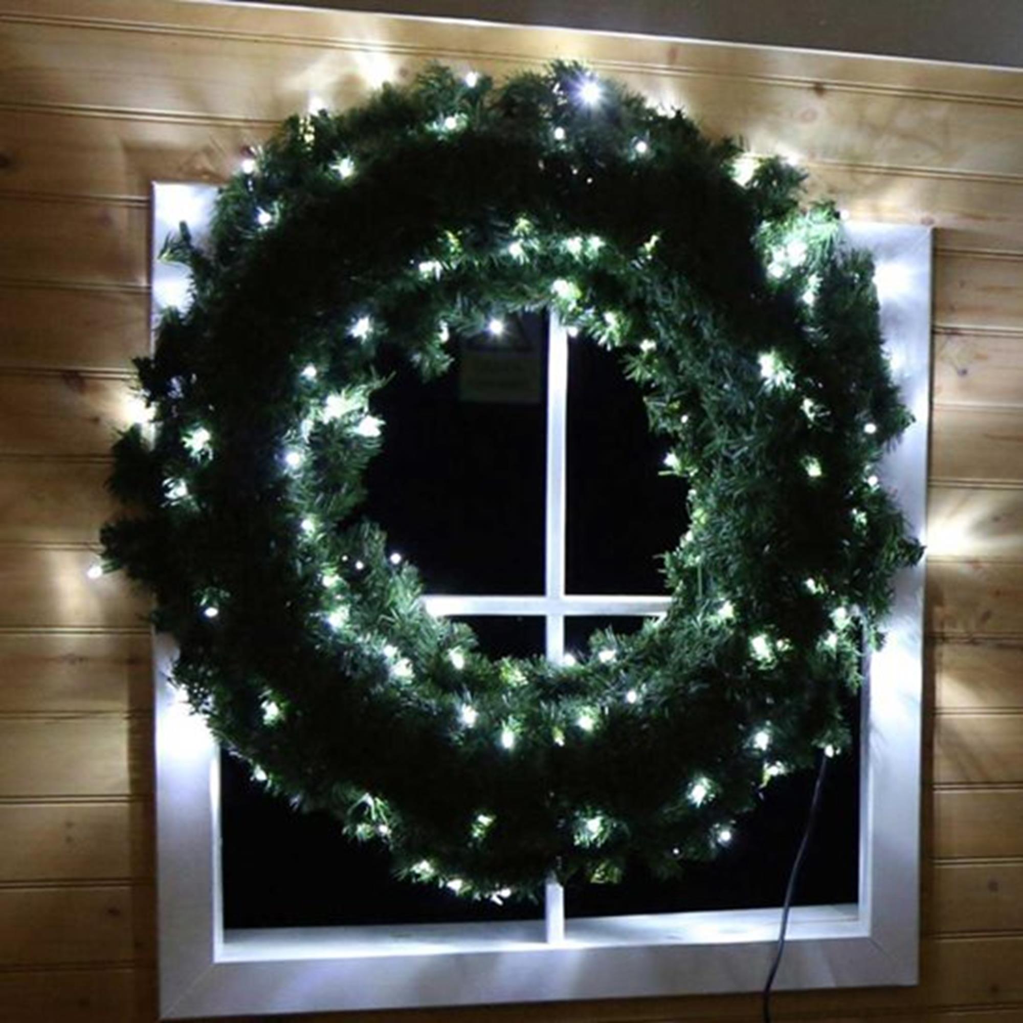 Best deal ???? Festive Decorations 1.1m Giant XP Connectable Commercial Wreath Lit With 120 Ice White LEDs ???? 5 Best deal ???? Festive Decorations 1.1m Giant XP Connectable Commercial Wreath Lit With 120 Ice White LEDs ???? - Image 3