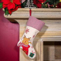 Best deal ???? Premier 45cm Reindeer Design ???? Christmas Stocking ????