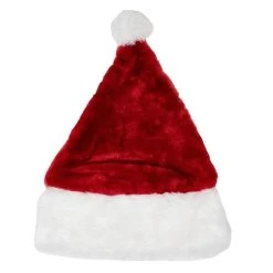 Coupon ✨ Snow White Luxury Plush Red Santa 🎄 Christmas Hat 🔔