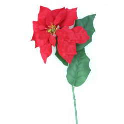 Outlet ???? Kaemingk Silk Poinsettia On Stem ???? Christmas Flower ????