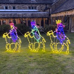 Budget ???? Premier Three Wise Men On Camels ???? Christmas Nativity Rope Light Silhouettes ????