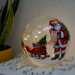 Best Sale ???? Three Kings Crackle Effect LED Lit Ball Santa Checking ???? Christmas List Scene ✔️
