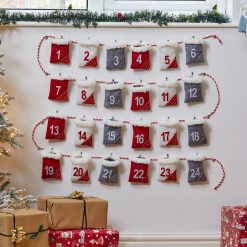 Cheap ???? Three Kings ???? Christmas Advent Calendar Fabric Pocket Garland ????