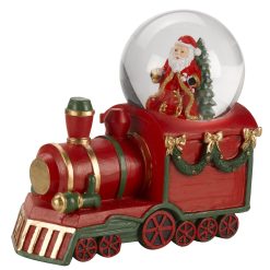 Wholesale ❤️ Three Kings All Aboard! Santa's Locomotive Snow Globe ???? -Konstsmide Shop 2537011 AllAboard 8cmSantaSnowSphere Cutout 900175