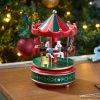 Best Pirce 🎁 Three Kings Luxury Red And Green Animated Musical Carousel 🌟 -Konstsmide Shop 2538108 MusicalCarousel Insitu 900198