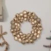 Deals ❤️ Three Kings 40cm Festive Bauble-Esque Wreath In Gold 💯 -Konstsmide Shop 25420012542021 Bauble EsqueWreath Gold insitu 900203