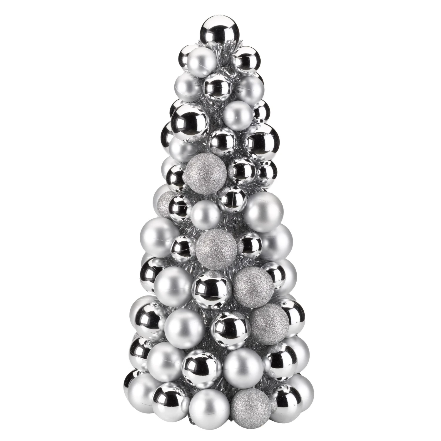 Cheap ๐ Three Kings 40cm Festive Bauble-Esque Tree In Silver ๐ 3 Cheap ๐ Three Kings 40cm Festive Bauble-Esque Tree In Silver ๐ - Image 2