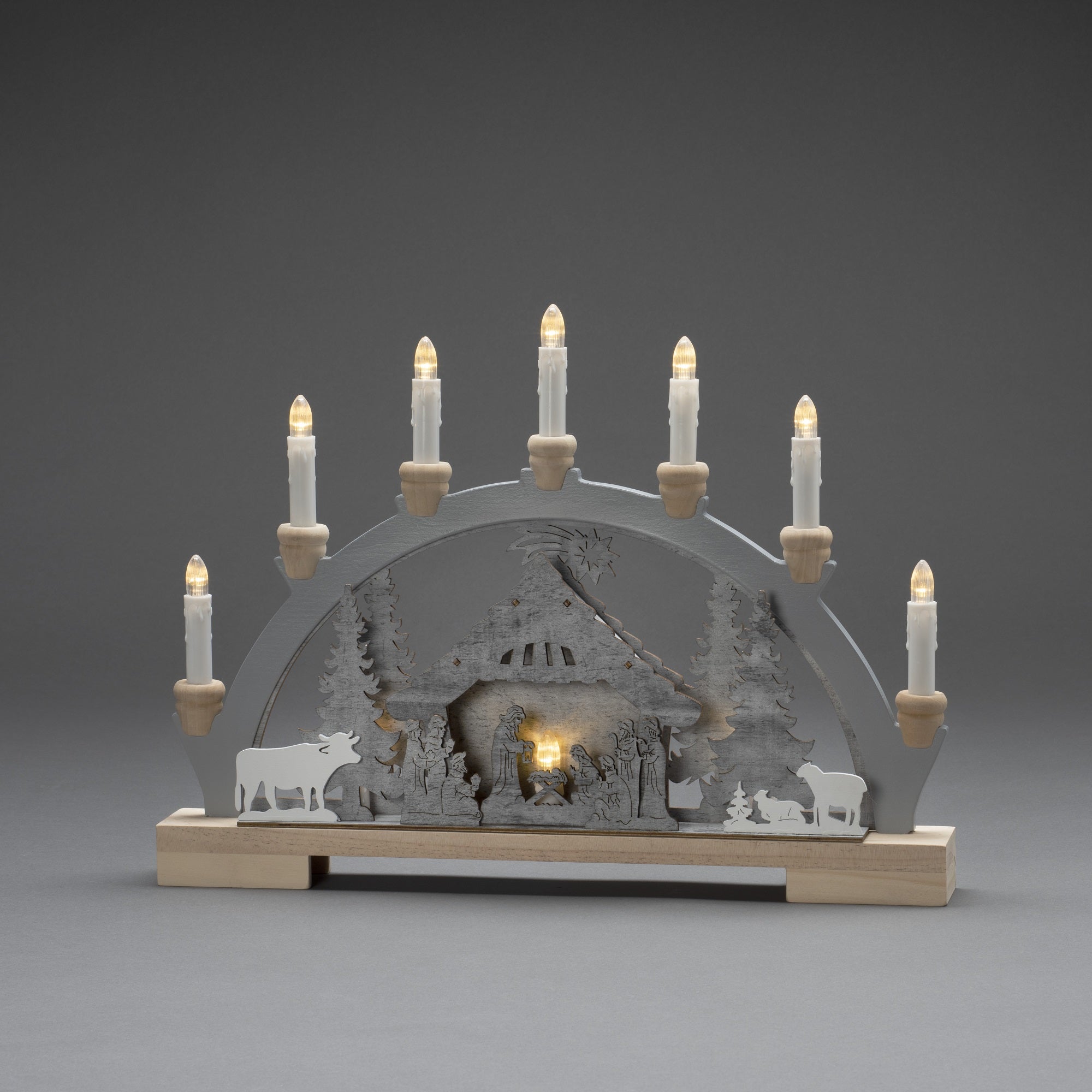 Christmas Nativity Wooden Silhouette Candle Bridge Cheap ???? Konstsmide ???? Christmas Nativity Wooden Silhouette Candle Bridge ???? -Konstsmide Shop 3261 320.P.1.0