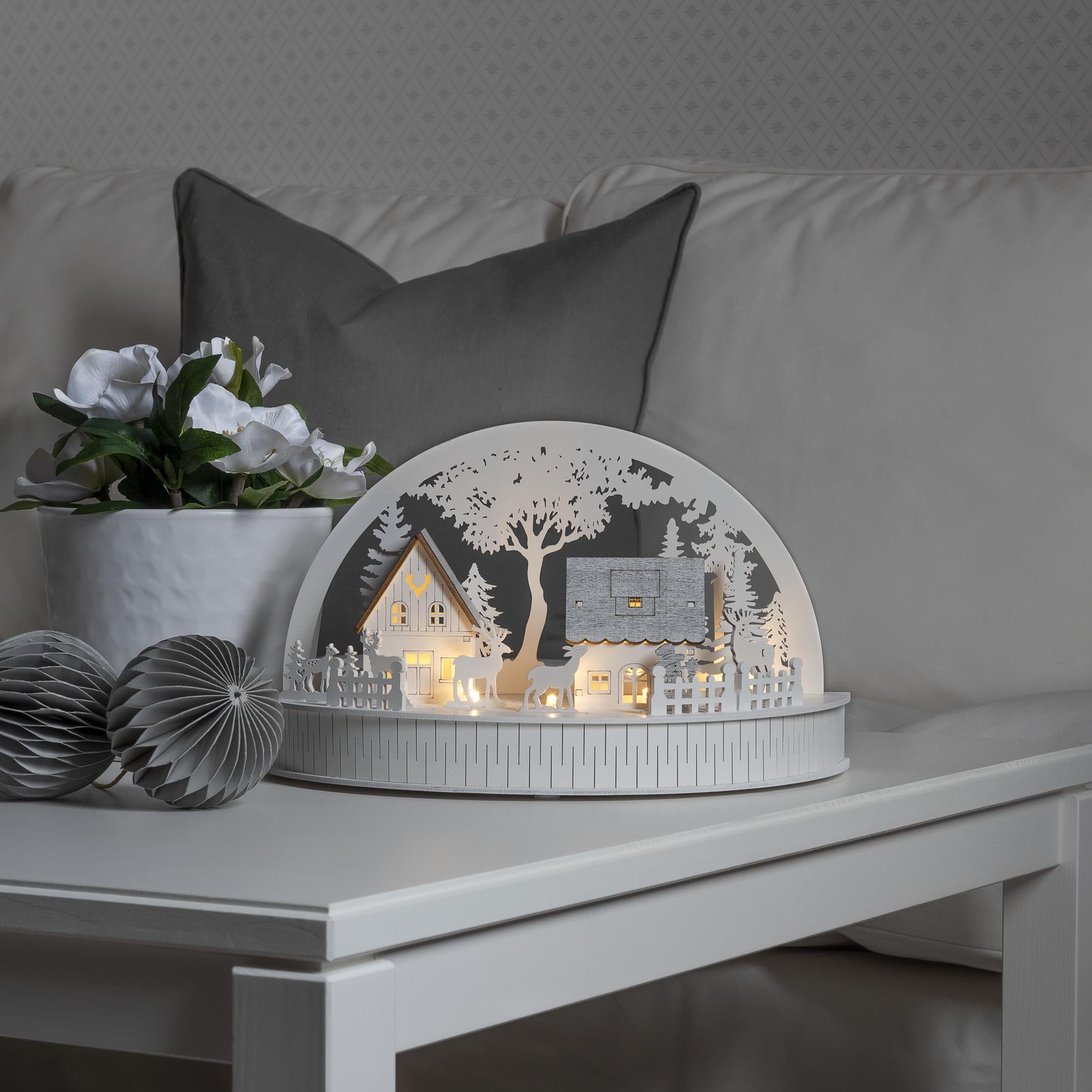 White Wooden Houses Village Silhouette Hot Sale ???? Konstsmide White Wooden Houses Village Silhouette ???? -Konstsmide Shop 3280 210.S.1.0 20 Copy