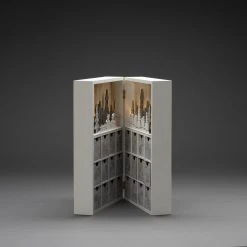 Budget ✔️ Konstsmide ❄ Christmas Scene Silhouette Wooden Advent Calendar With Warm White Lights 👍 -Konstsmide Shop 3283 210.P.3.0