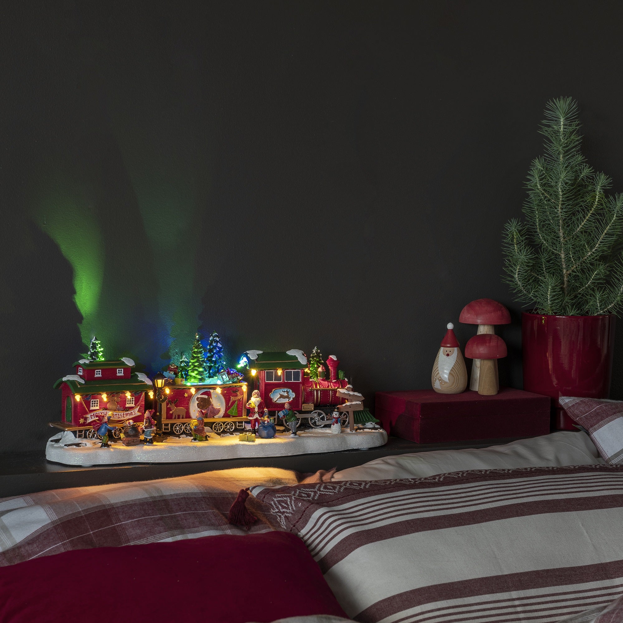 Christmas Train & Carriages Lit Village Scene Discount ???? Konstsmide ???? Christmas Train & Carriages Lit Village Scene β -Konstsmide Shop 4235 000.S.1.0