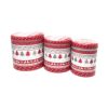 Coupon ???? Koopman Set Of 3 Round ???? Christmas Tins For Biscuits And Sweets ???? -Konstsmide Shop 423652