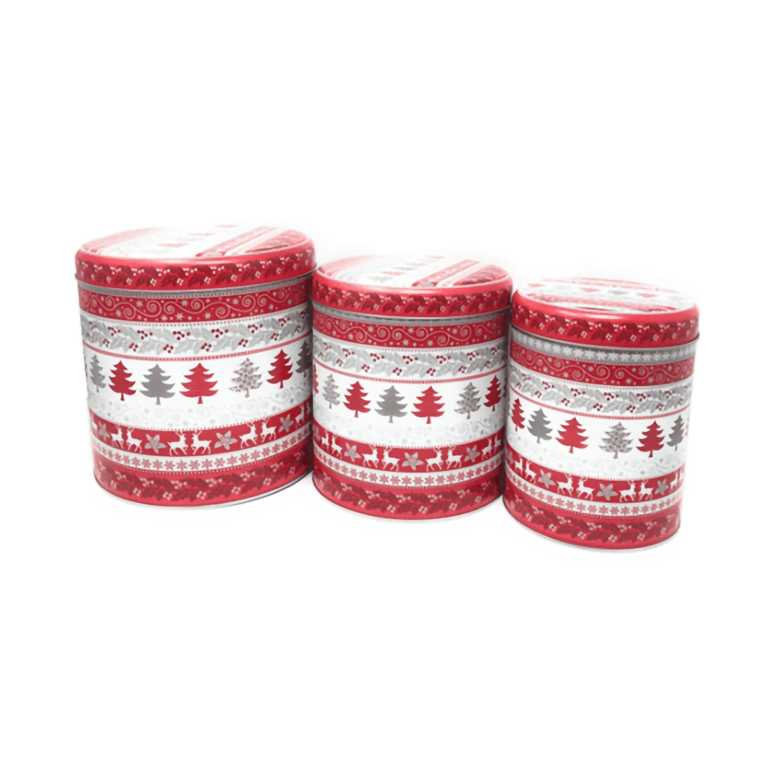 Coupon ๐ฅฐ Koopman Set Of 3 Round ๐ Christmas Tins For Biscuits And Sweets ๐ 3 Coupon ๐ฅฐ Koopman Set Of 3 Round ๐ Christmas Tins For Biscuits And Sweets ๐