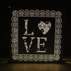 Promo ⭐ Gardman Pre Lit Parisian Love Wall Art With Memory Timer ???? -Konstsmide Shop 47167 3
