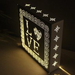 Promo ⭐ Gardman Pre Lit Parisian Love Wall Art With Memory Timer ???? -Konstsmide Shop 47167 4