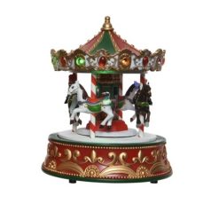 Brand new ???? Kaemingk Green And Red Animated ???? Christmas Carousel ????