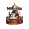 Promo ???? Kaemingk White And Red Animated ???? Christmas Carousel With Golden Steps ???? -Konstsmide Shop 481322steps Copy