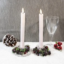 Top 10 ๐คฉ Lumineo Twin Pack Of Pale Blush Dinner Candles With LED Wicks โ๏ธ