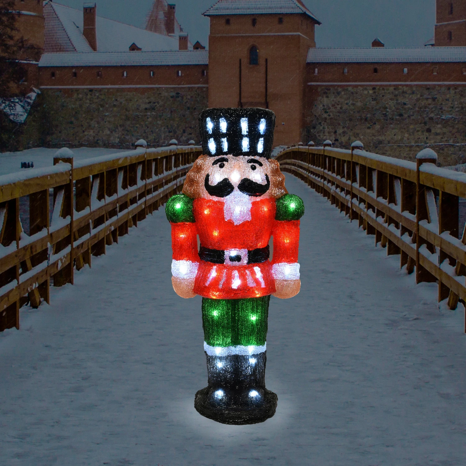 Deals 💯 Lumineo 60cm Acrylic Nutcracker Lit With 60 Ice White LEDs ❤️ 4 Deals 💯 Lumineo 60cm Acrylic Nutcracker Lit With 60 Ice White LEDs ❤️ - Image 2