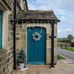 Cheap ???? Premier 50cm Grey Snow Fir Tipped Luxury ???? Christmas Wreath ???? -Konstsmide Shop 658175Wreathinsitu 1