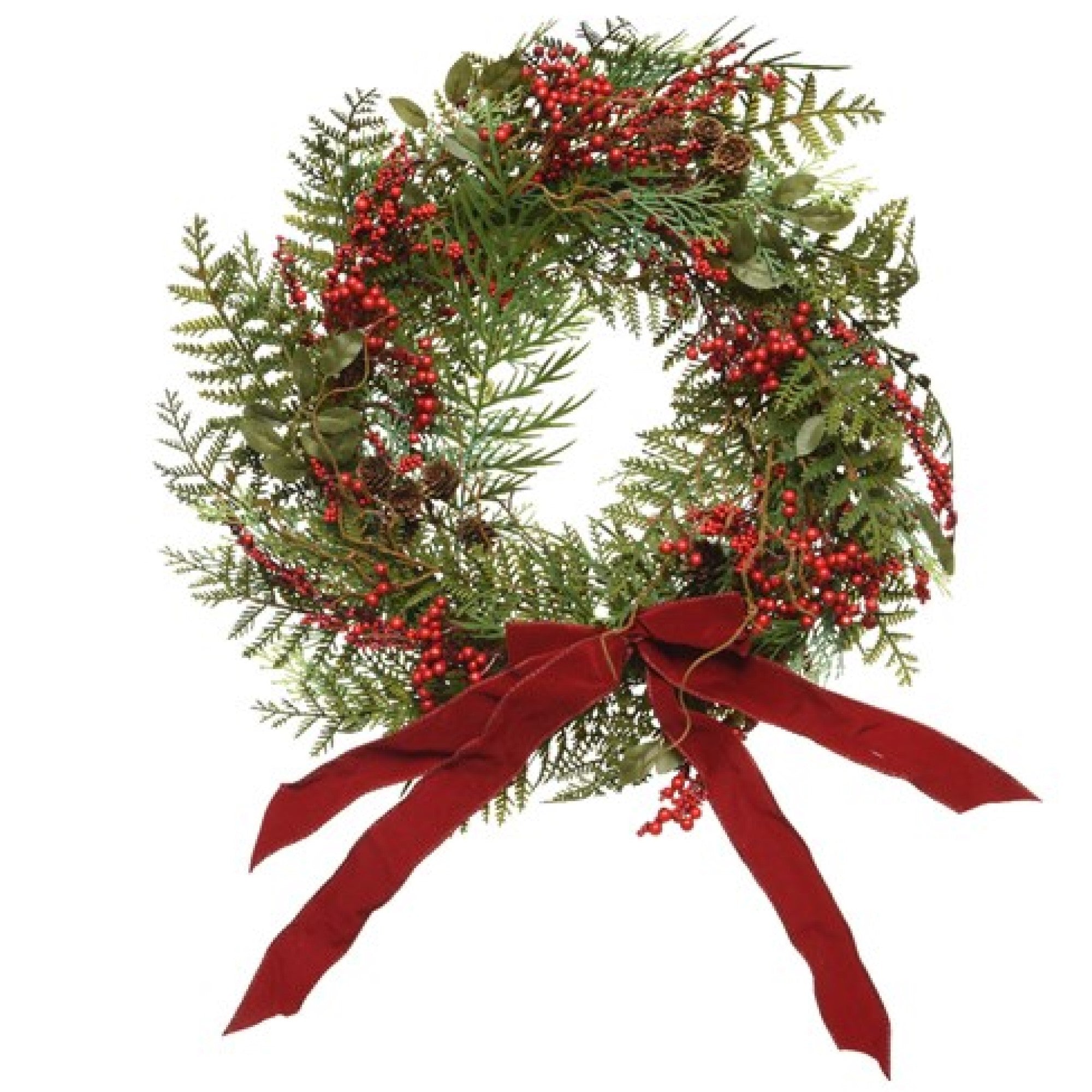 50cm Luxury Wreath with Red Bow and Berry Decorations Coupon ???? Kaemingk 50cm Luxury Wreath With Red Bow And Berry Decorations ✨ -Konstsmide Shop 687056 900493