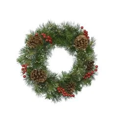 Deals 💯 Everlands 50cm Snowy 🎁 Christmas Wreath With Berries And Pinecones ✔️ 7 Deals 💯 Everlands 50cm Snowy 🎁 Christmas Wreath With Berries And Pinecones ✔️ -Konstsmide Shop 689164