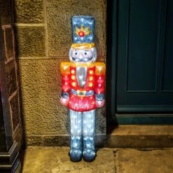 Discount 🔔 Noma Large Acrylic 🔔 Christmas Nutcracker With Red Jacket ⌛