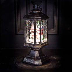 Flash Sale ✔️ Festive ???? Christmas Snowman Family Magical Glitter Lantern ????