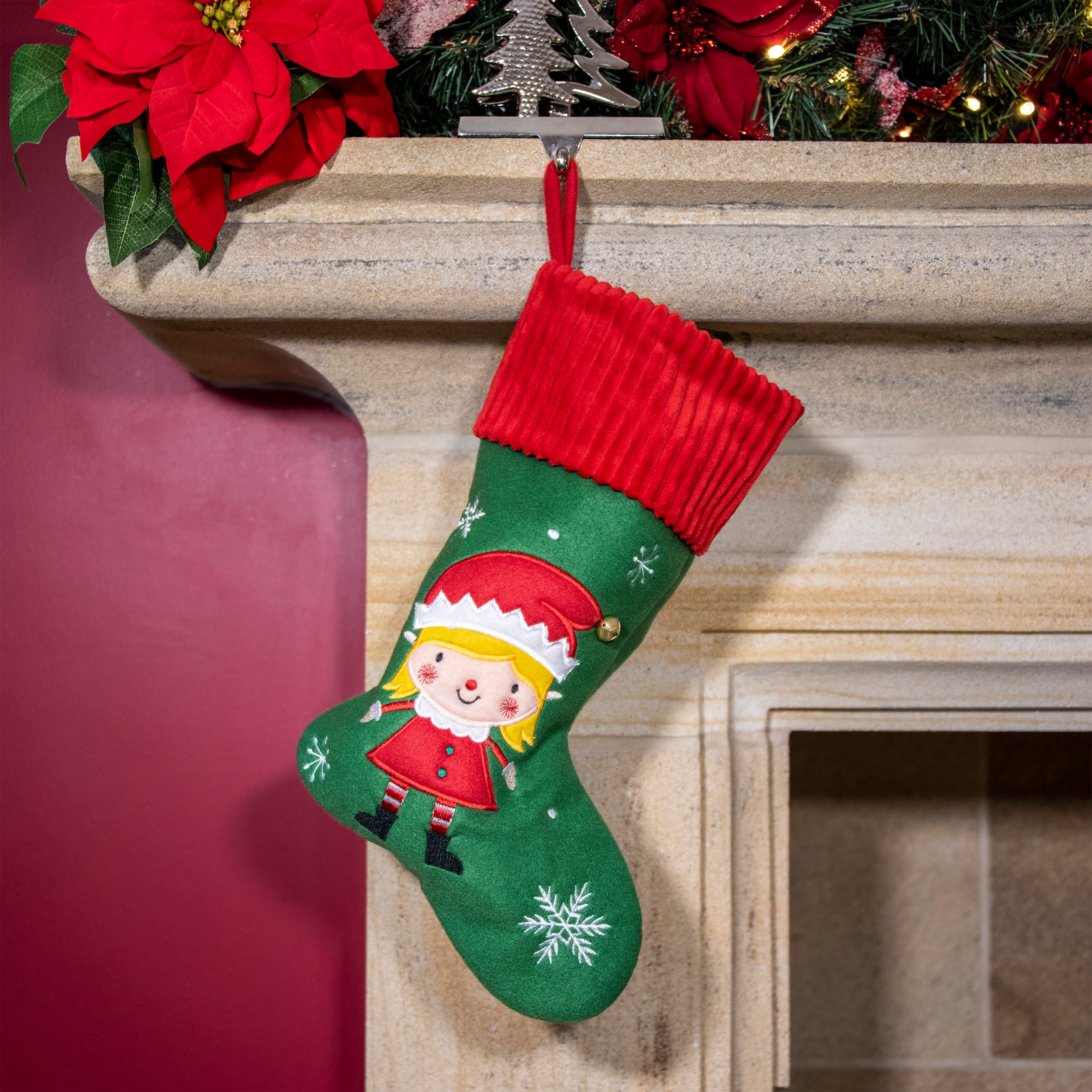 Discount ⭐ Kaemingk Girl Elf ???? Christmas Stocking ???? 3 Discount ⭐ Kaemingk Girl Elf ???? Christmas Stocking ????