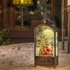 Brand new 🎉 Konstsmide Santa & ❄ Christmas Tree Magical Bronzed Water Lantern With Lights ✔️