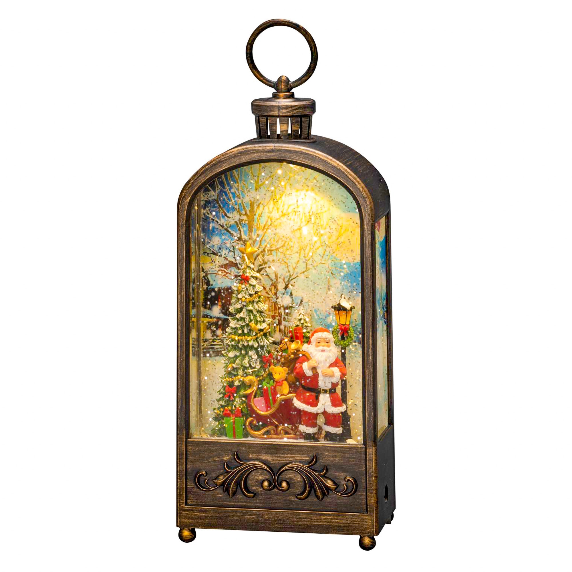 Santa & Christmas Tree Magical Bronzed Water Lantern with Lights Brand new ???? Konstsmide Santa & ❄ Christmas Tree Magical Bronzed Water Lantern With Lights ✔️ -Konstsmide Shop 900546 2
