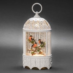 Coupon ???? Konstsmide Bullfinches In Tree Magical White ???? Christmas Water Spinner ???? -Konstsmide Shop 900548 2