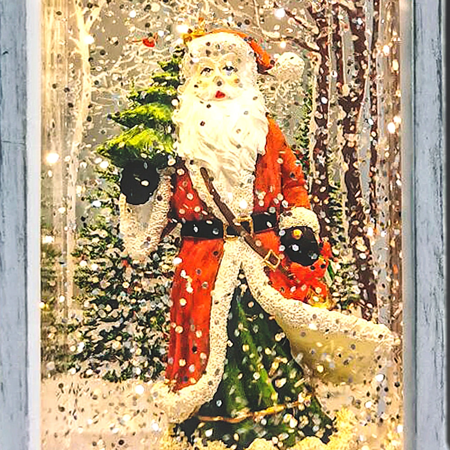 Cheap 🎁 Snowtime Santa In Forest White Magical Water Spinner ✨ 4 Cheap 🎁 Snowtime Santa In Forest White Magical Water Spinner ✨ - Image 2