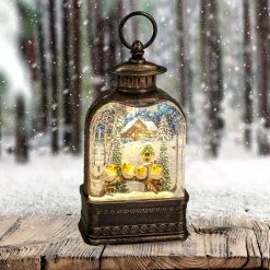 Buy ๐ Snowtime Magical Water Lantern With โ Christmas Robins ๐
