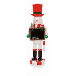 Flash Sale 🌟 Premier Snowman Nutcracker With ❄ Christmas Countdown Chalkboard Red Hat ⭐