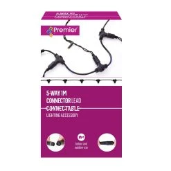 Best Sale 🧨 5 Way 1m Connector For Premier 240V Mains Connectable Lights ⌛