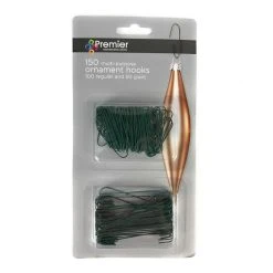 Hot Sale 🤩 Premier Twin Pack Bauble Decoration Tree Hooks 50 Giant Plus 100 Regular ✔️