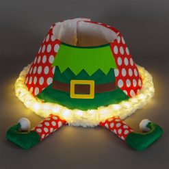 Buy ???? Snowtime Elf ???? Christmas Tree ???? Skirt With LED Lights ????