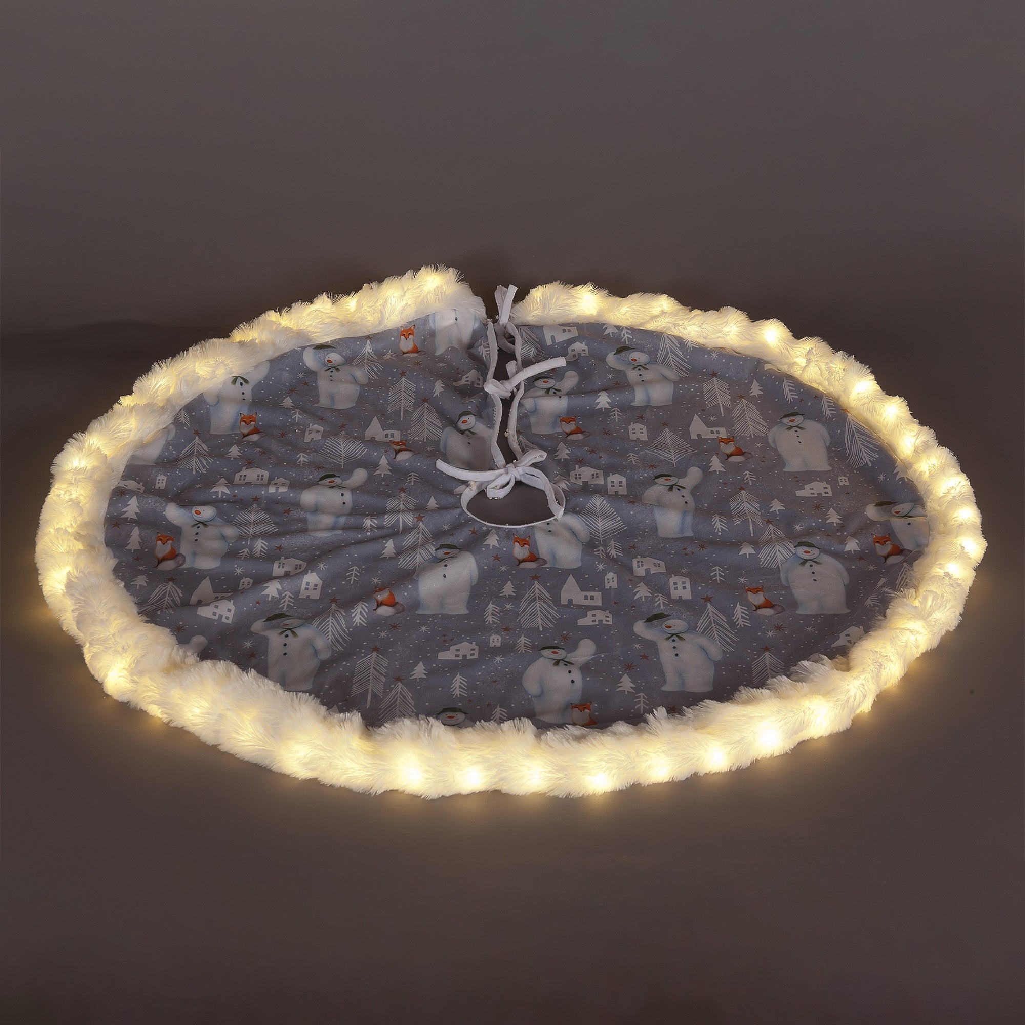 The Snowman LED Lit Christmas Tree Skirt Cheap ???? Snowtime The Snowman LED Lit β Christmas Tree ???? Skirt ???? -Konstsmide Shop CN02280