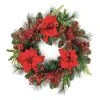 Brand new 🥰 Premier 50cm Red Luxury Poinsettia 🔔 Christmas Door Wreath ✔️ -Konstsmide Shop DF187105 Copy