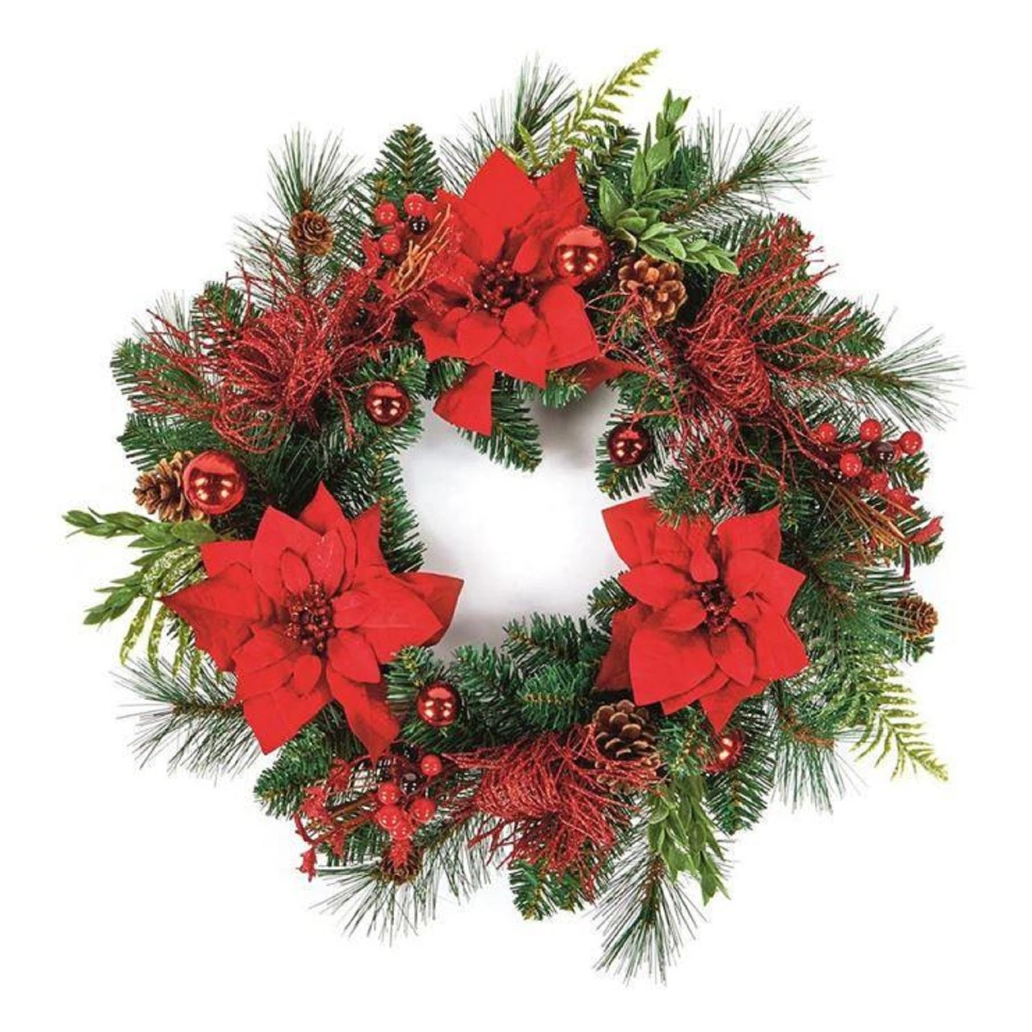 Brand new ๐ฅฐ Premier 50cm Red Luxury Poinsettia ๐ Christmas Door Wreath โ๏ธ 3 Brand new ๐ฅฐ Premier 50cm Red Luxury Poinsettia ๐ Christmas Door Wreath โ๏ธ
