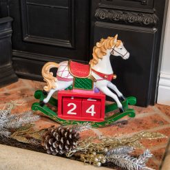 Flash Sale ???? Festive Rocking Horse Wooden ???? Christmas Advent Calendar ????