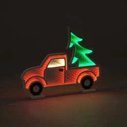 Best deal 🤩 Snowtime Magical LED Lit Infinity Mirror Truck With 🎄 Christmas Tree 🎉