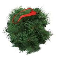 Deals 👍 CB Imports 30cm Mix Pine Hanging Ball With Red Ribbon 🧨
