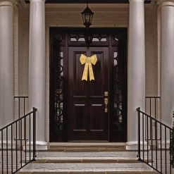 Flash Sale ???? Premier 50cm Champagne Gold Fabric Bow With 25 Warm White LEDs ????