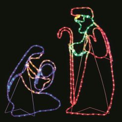 New ???? Premier 1 Metre ???? Christmas Nativity Scene Rope Light Silhouette ????